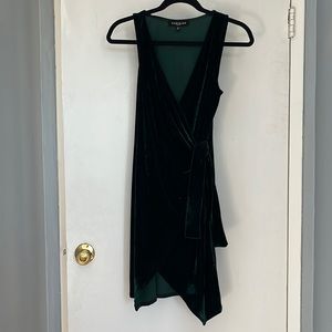 Dark Green Velvet Dress